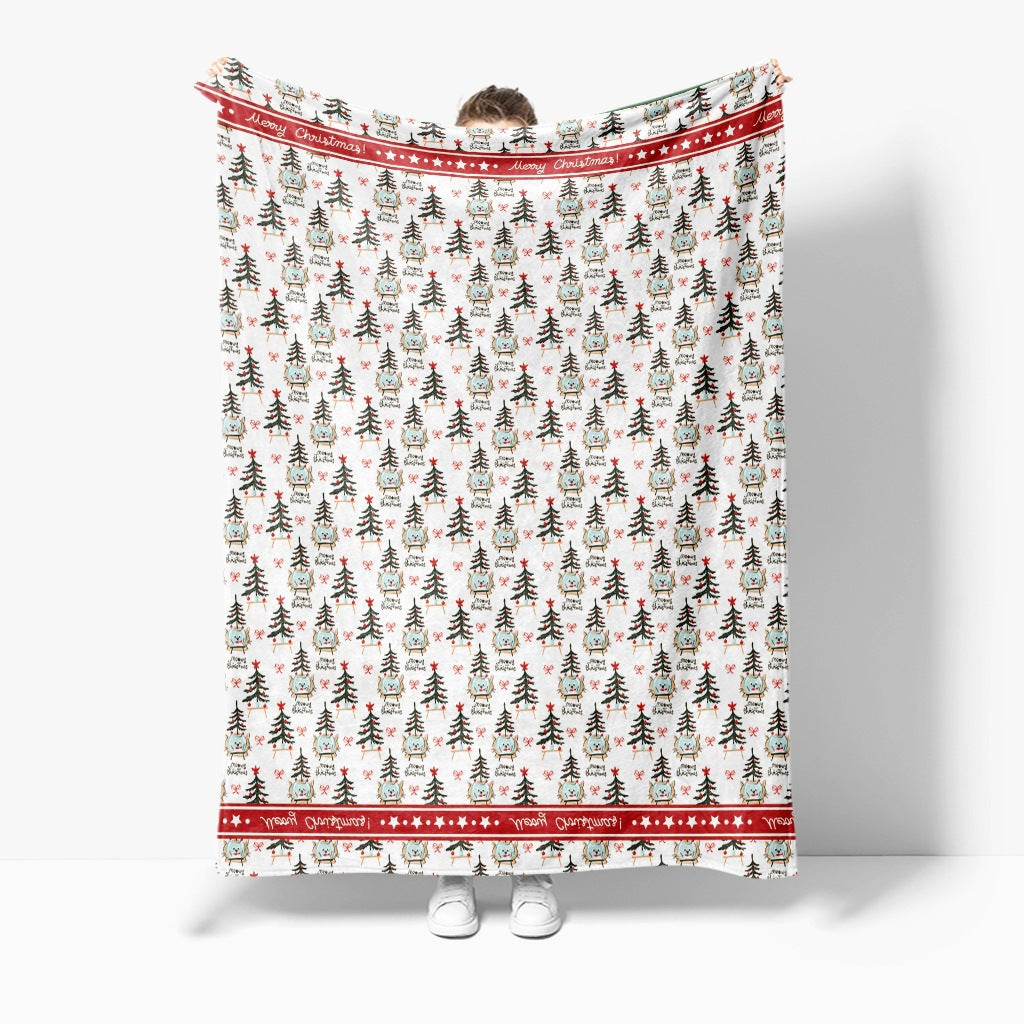 Festliche Feiertags-Fleece-Decke