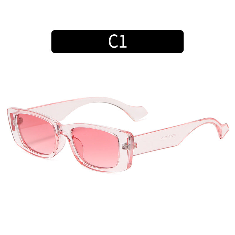 Retro-inspirierte Übergroße Rechteck-Sonnenbrille