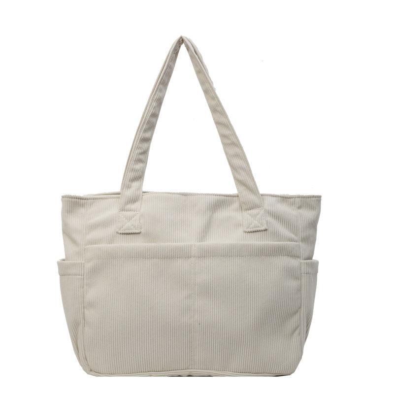 Multifunktionale Schultertasche mit Großen Außenfächern Brehn