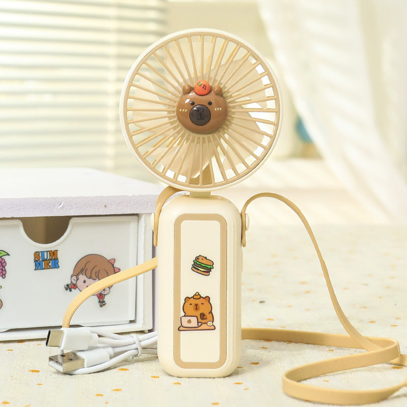 Damen Tragbarer Mini-Handventilator mit süßem Tiermotiv Brehn