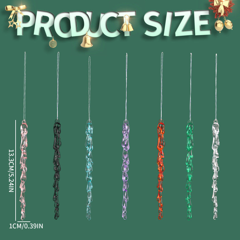 Dekorative Weihnachtslichterkette mit Eiszapfen-Design Brehn