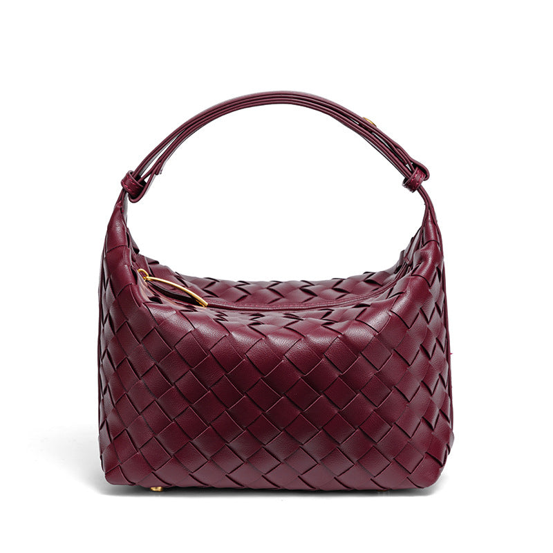Handgefertigte Geflochtene Leder Mini Tasche Brehn