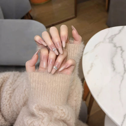 Elegante Lange Stiletto Nagelverlängerungen