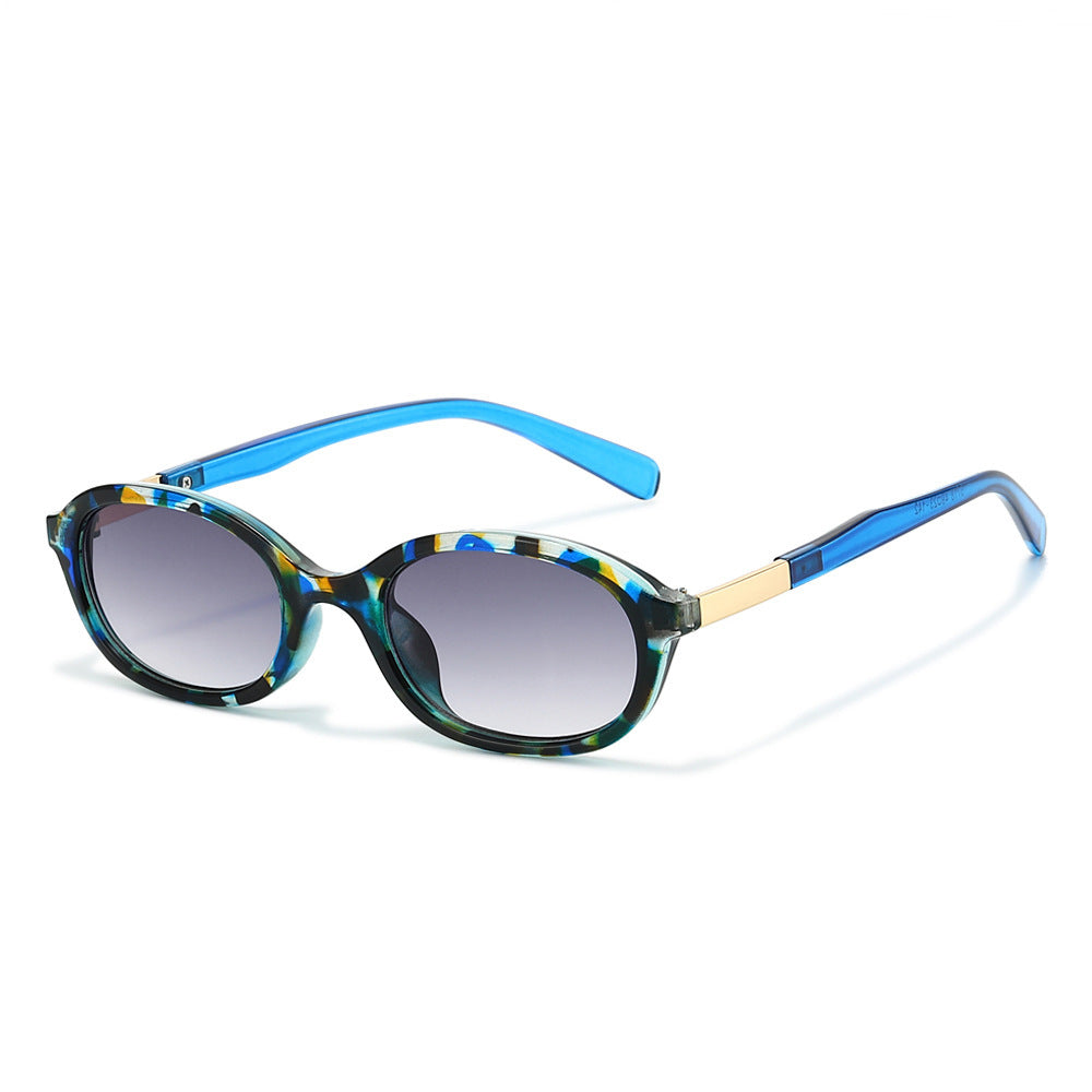 Elegante Vintage-Ovalrahmen-Sonnenbrille Brehn