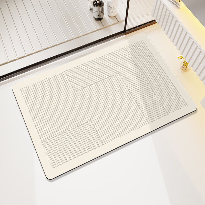 Stylische abstrakte Badematte Brehn