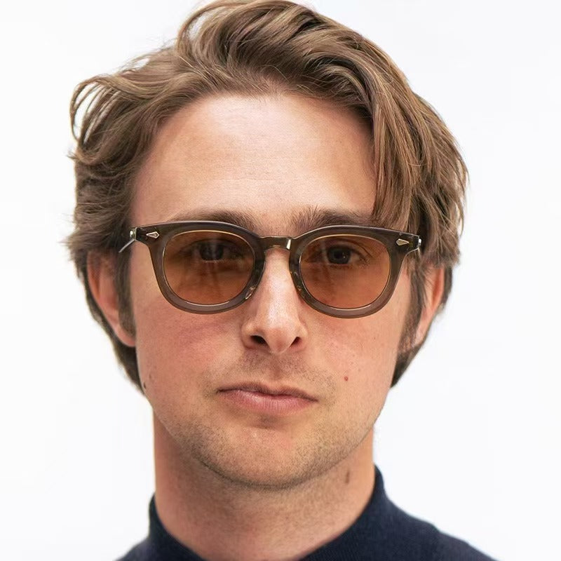 Damen modische Cat-Eye Sonnenbrille mit transparentem Rahmen Brehn
