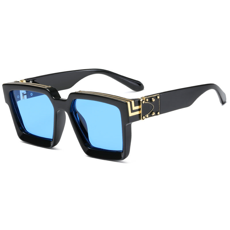 Damen quadratische Designer-Sonnenbrille mit auffälligem Rahmen Brehn