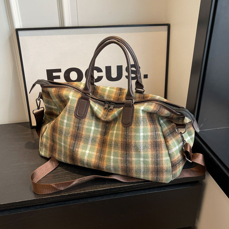 Stylische Karierte Reisetasche Brehn