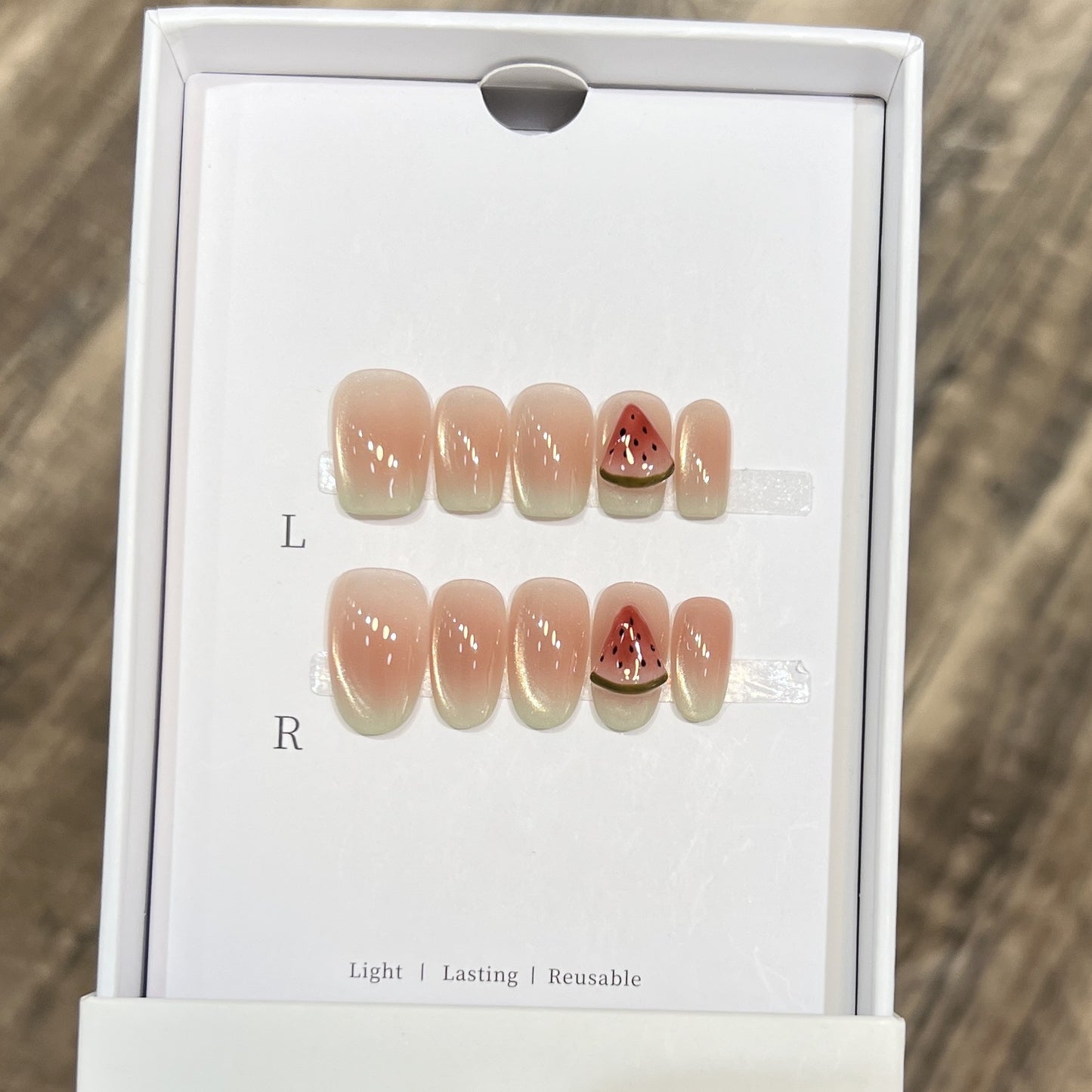 Künstlerische wiederverwendbare Press-On-Nageltips Brehn