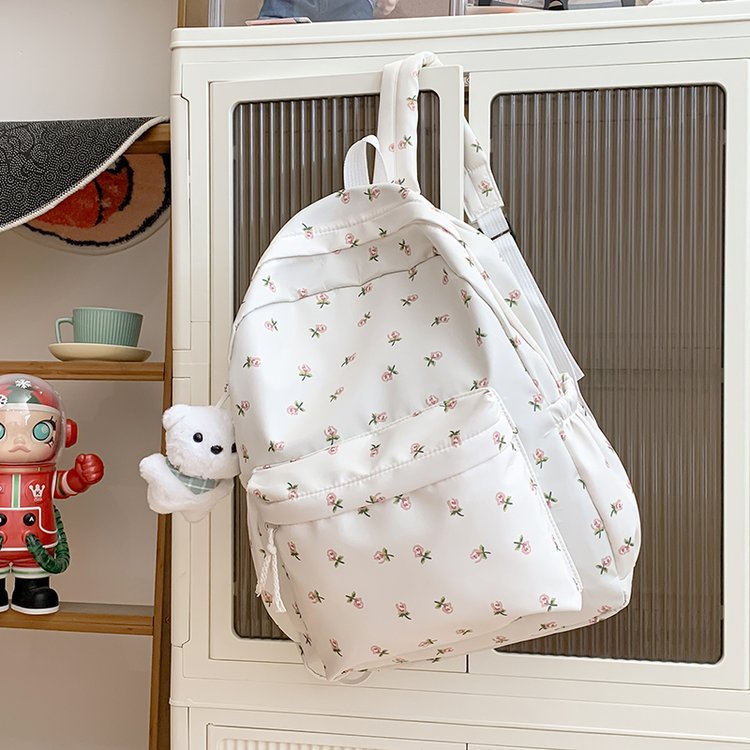 Rucksack mit Floralem Design und Praktischen Fächern Brehn
