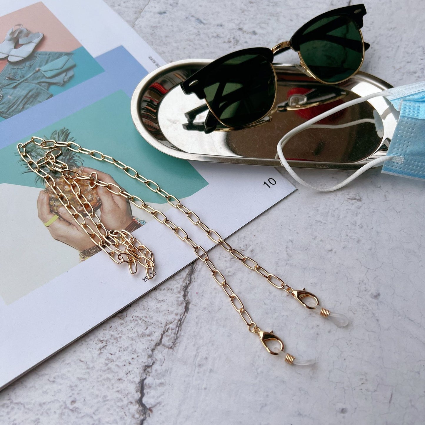 Stylische Lang-Link Brillen Kette Brehn