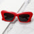 Damen modische Oversized-Sonnenbrille mit kantigem Rahmen Brehn