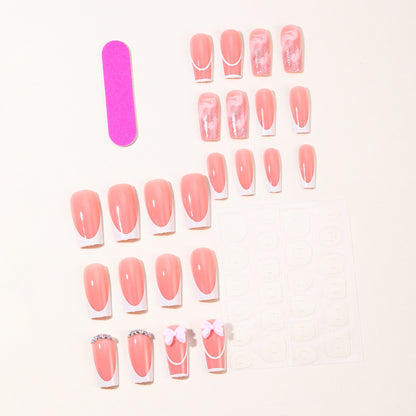 Elegante 3D Acryl Nagelkunstverlängerungen Brehn