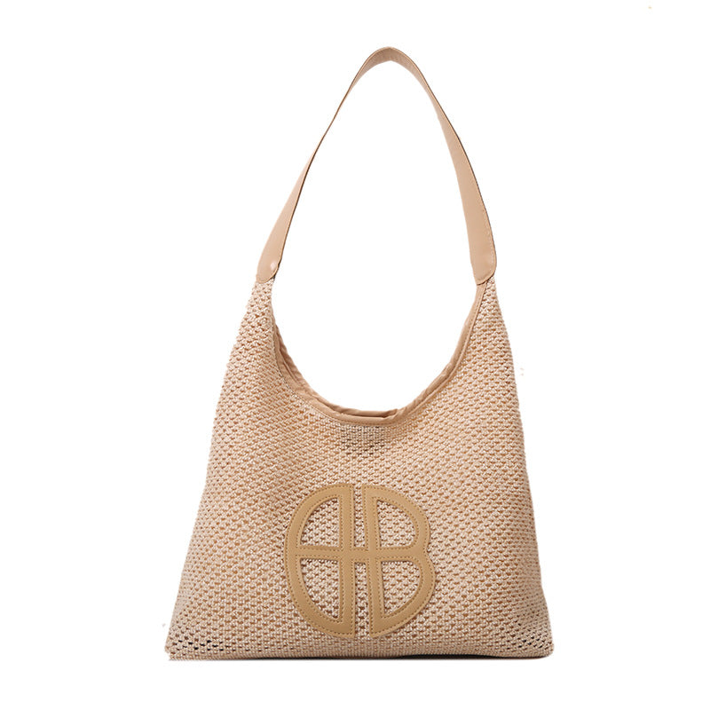 Elegante Geflochtene Markt-Tasche