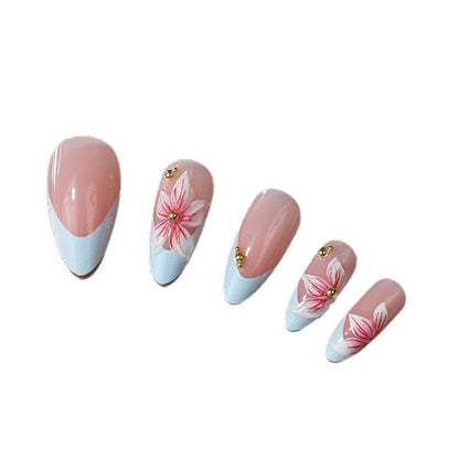 Floral Art Design Press-On Nagelset Brehn