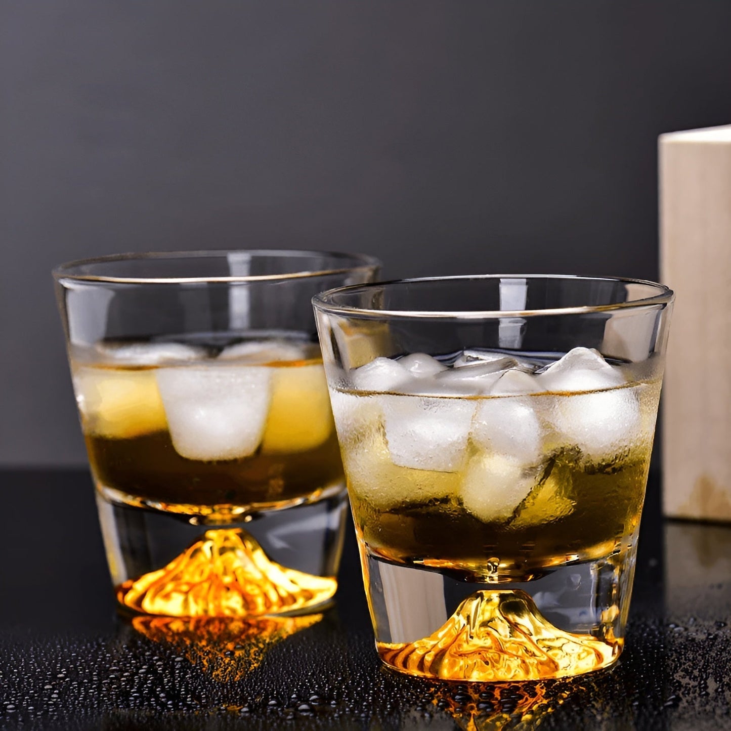 Whiskygläser mit Fuji-Motiv – Elegantes Set für Kenner