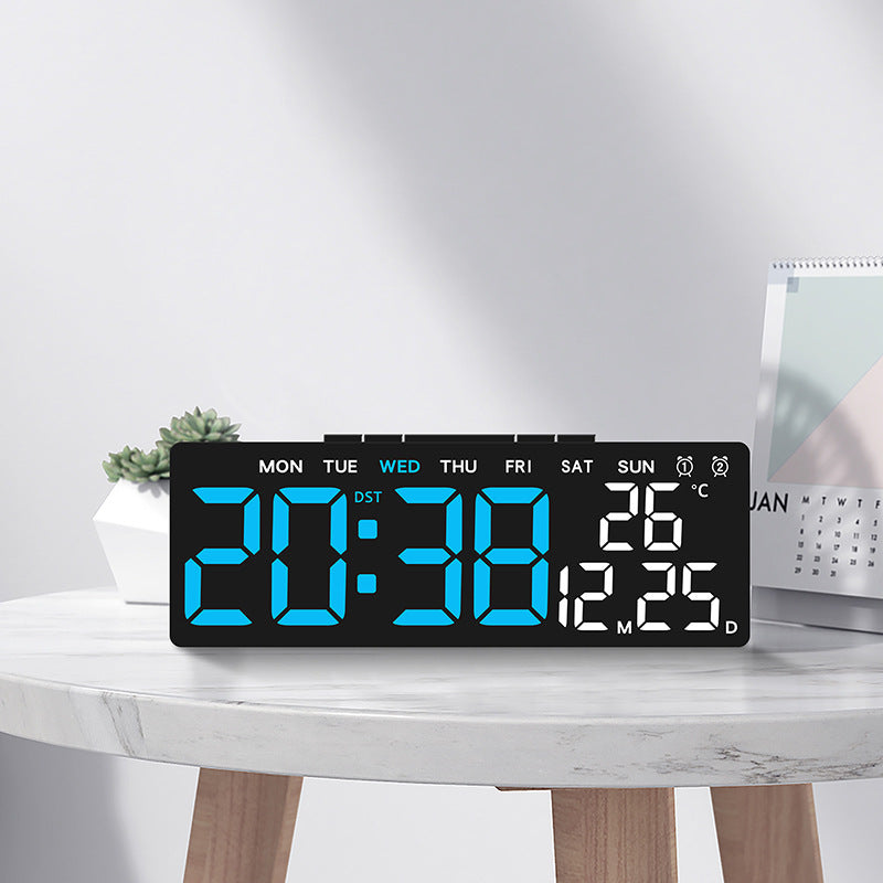 Digitaler Wetterwecker mit Großem Led-Display und Temperaturanzeige Brehn