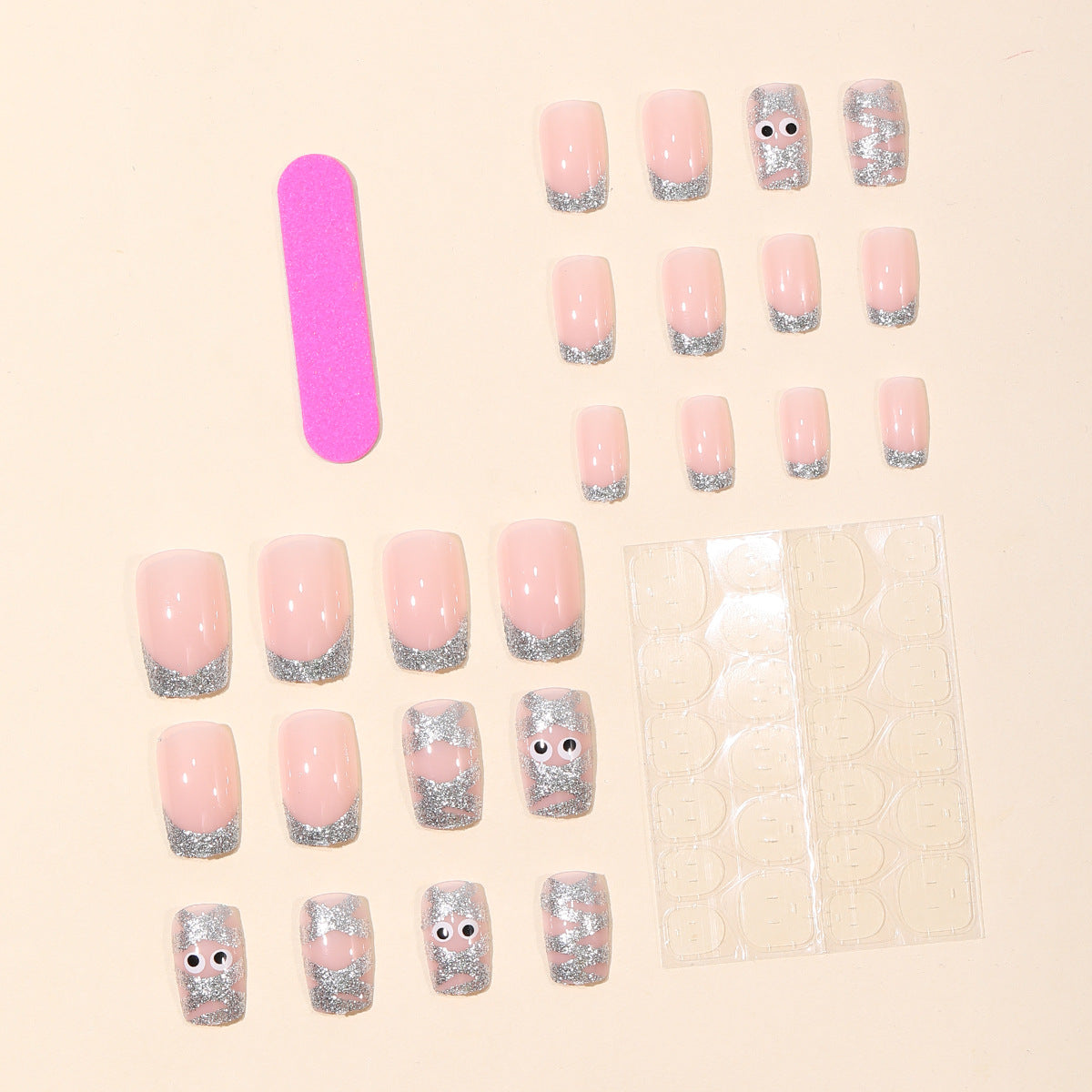 Halloween-inspirierte 3D-Nagelkunst-Set Brehn