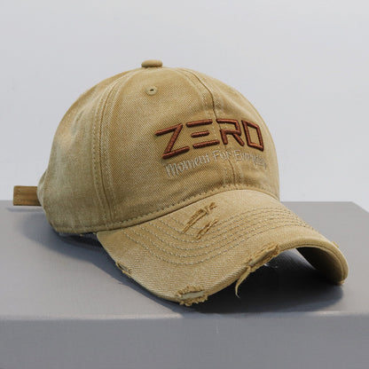 Herren Distressed Baumwoll Baseball Cap Brehn 1784270076