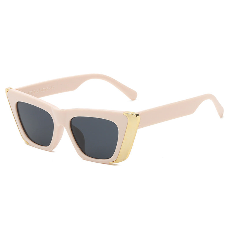Damen modische Sonnenbrille mit eckigem Rahmen und luxuriösem Innenfutter Brehn