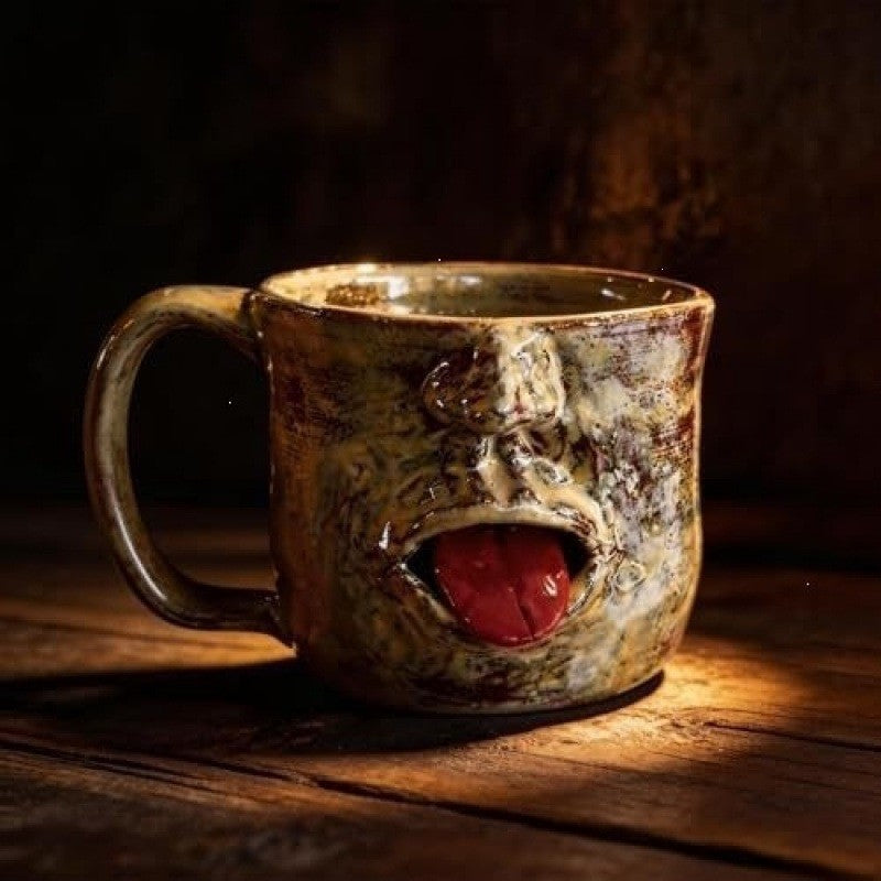 Lustige Kaffeetasse im Gesichtsdesign Brehn