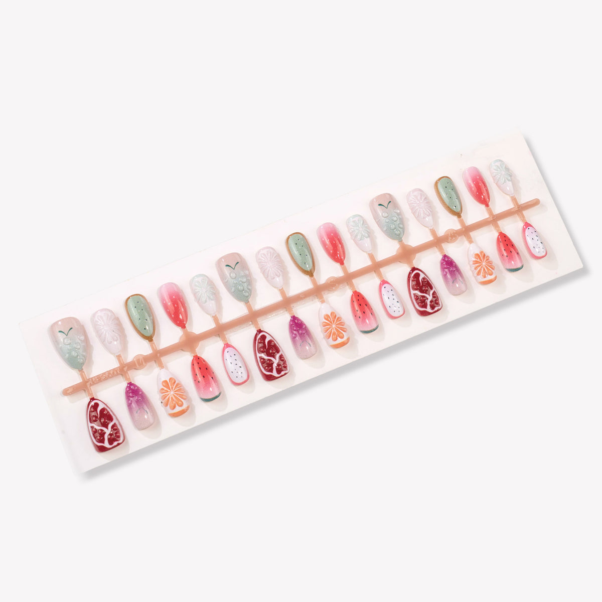 Fruit-Inspired Press-On Nail Art Set Brehn