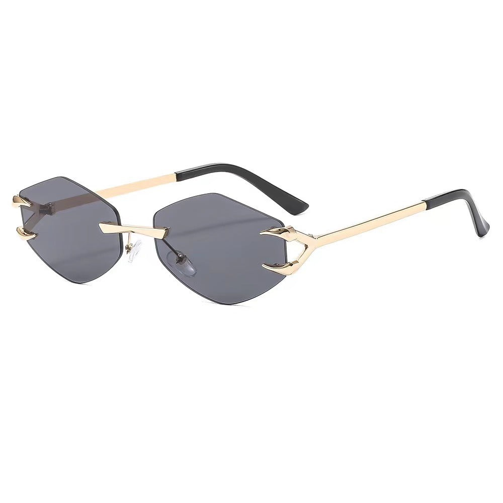 Damen geometrische Oversized-Sonnenbrille Brehn
