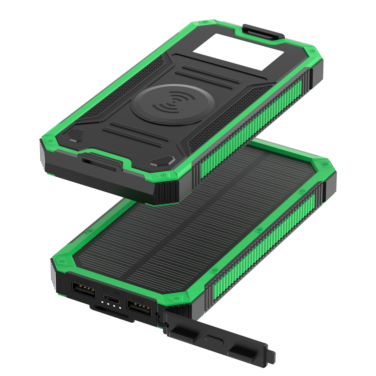 Robuste Powerbank mit Kabelloser Ladefunktion Brehn