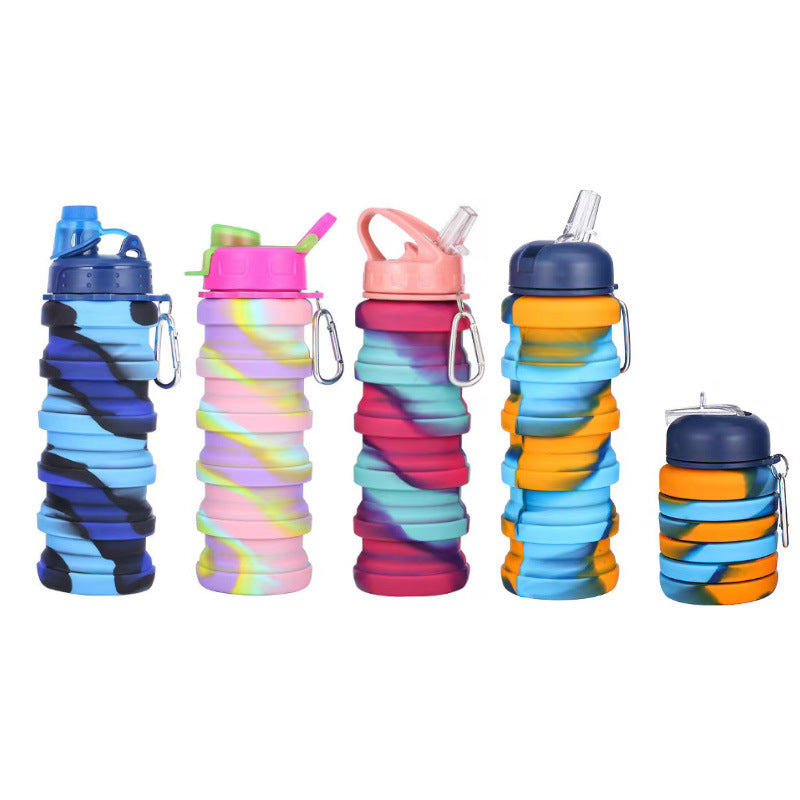 Unisex Faltbare Sporttrinkflasche mit Karabinerhaken Brehn