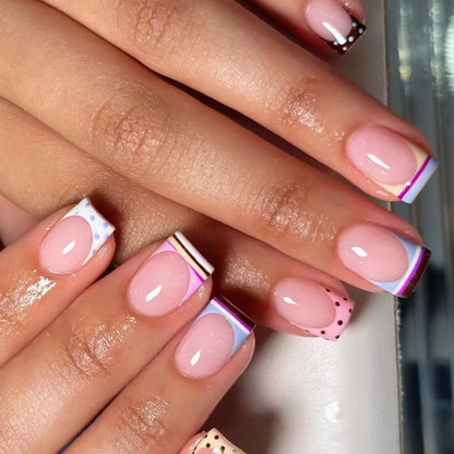 Trendy French Tip Nagelkunstset