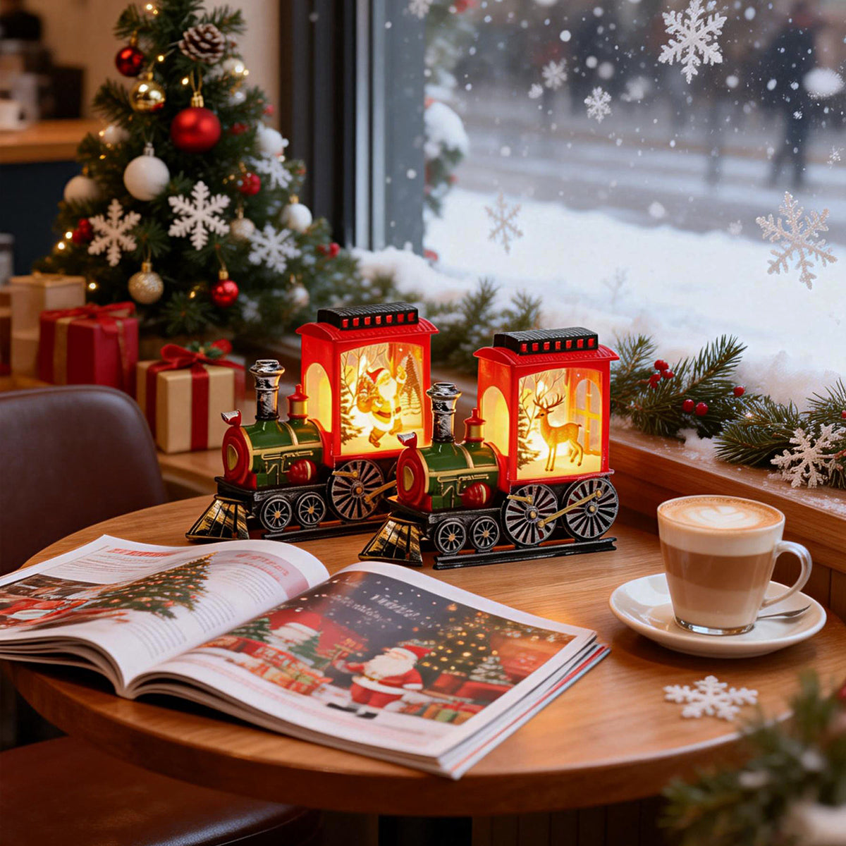 Weihnachtliche LED Zuglaterne Brehn