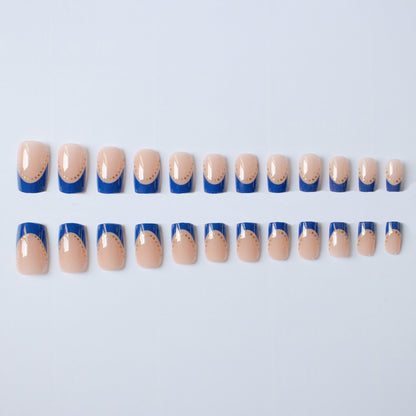 Elegantes French Tip Gel Nagel Kunst Kit