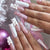 Dekorativer Press-On-Nagel-Set mit eleganten Designs Brehn