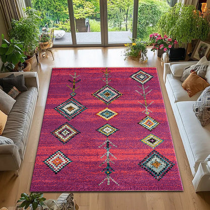 Bohemian geometrisches Muster Teppich Brehn