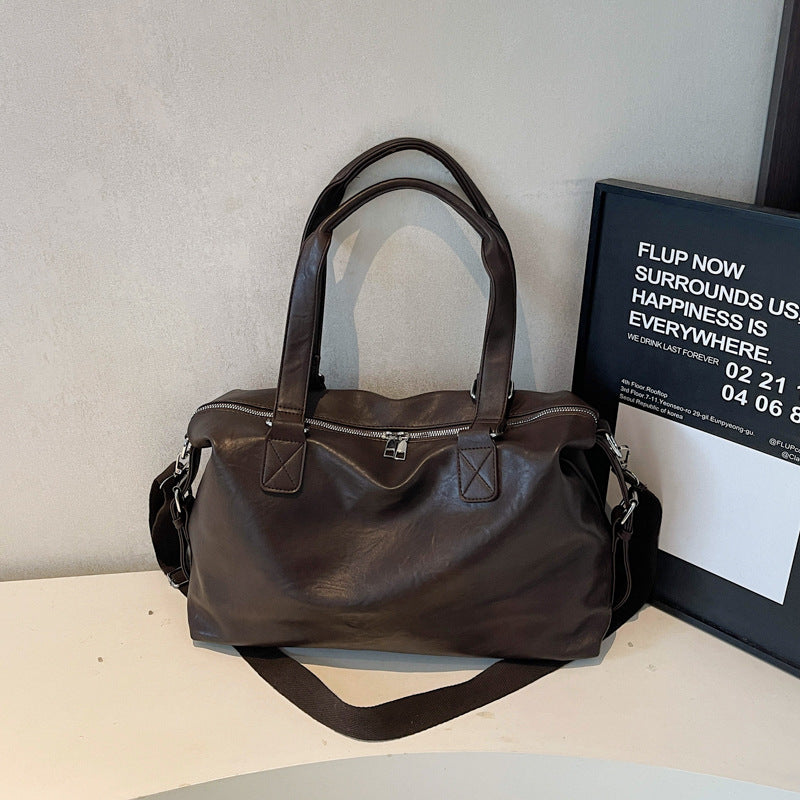 Premium Leder Wochenendreise-Tasche