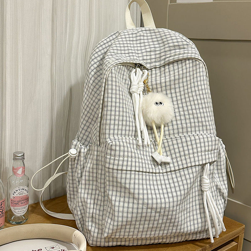 Robuster kariert Schulrucksack