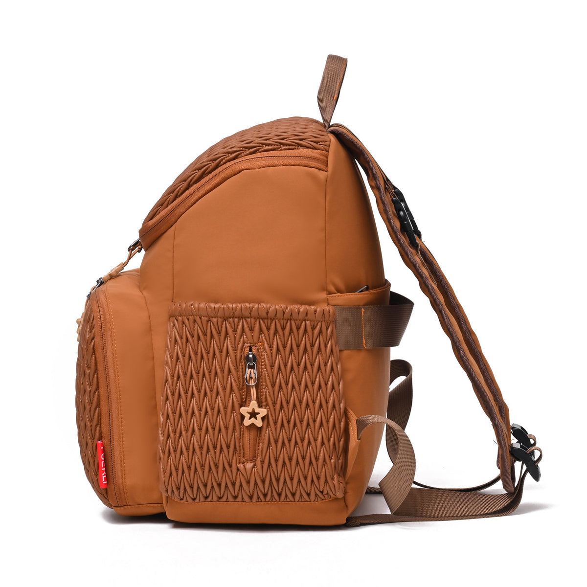 Texturierten Mehrfach-Taschen Rucksack Brehn