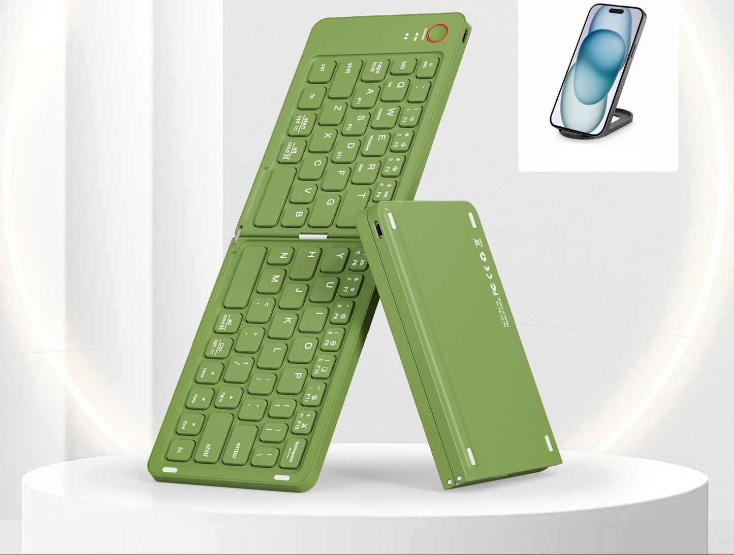 Ultra-Tragbare Bluetooth-Tastatur mit Multi-Geräte-Kompatibilität Brehn