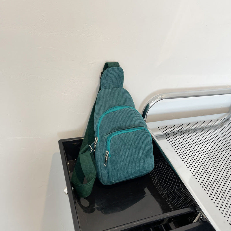 WoMulti-Fächige Corduroy Sling Bag Brehn