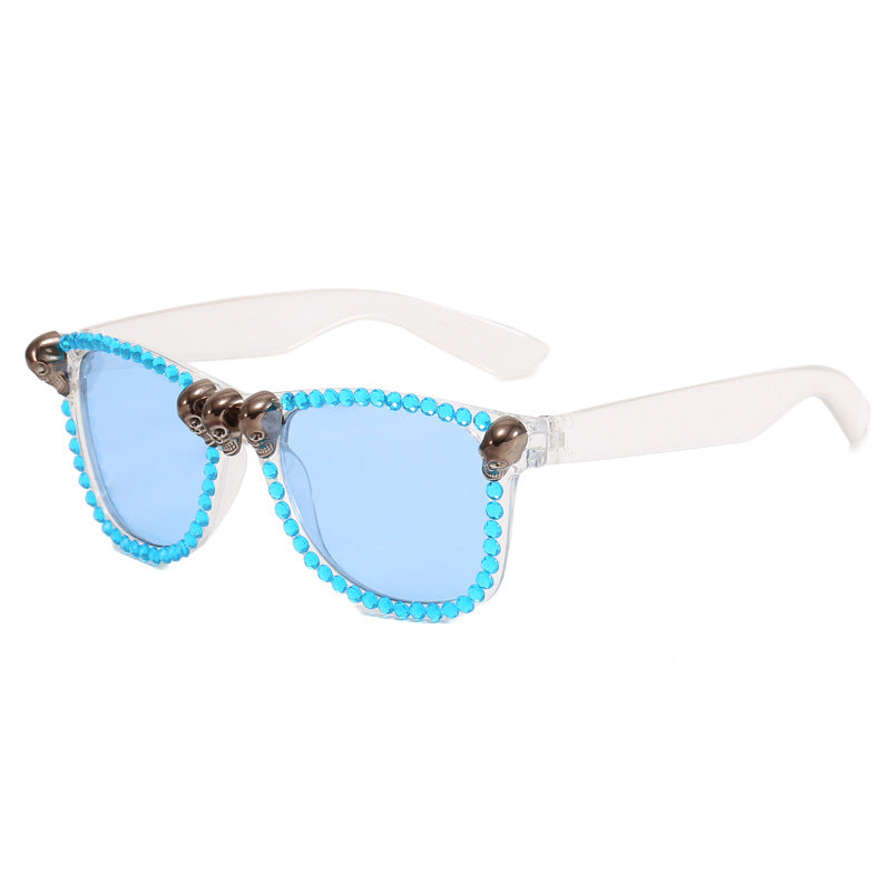 Damen extravagante Sonnenbrille mit Kristallverzierungen Brehn