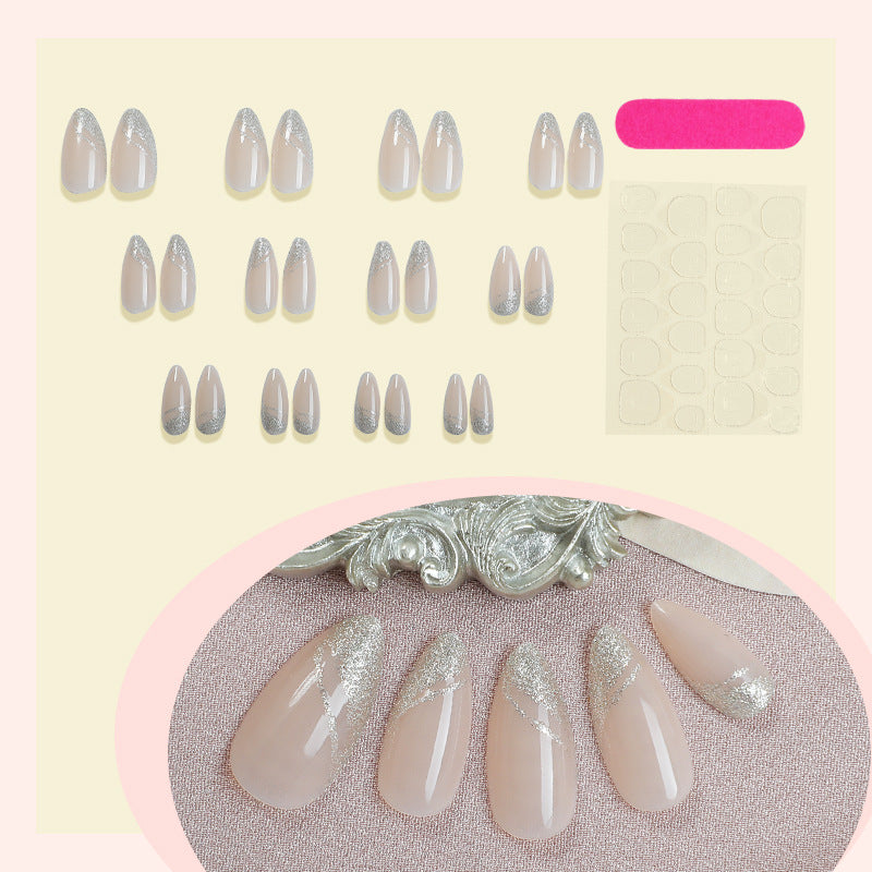 Glitzernd Elegantes Press-On Nagelset Brehn