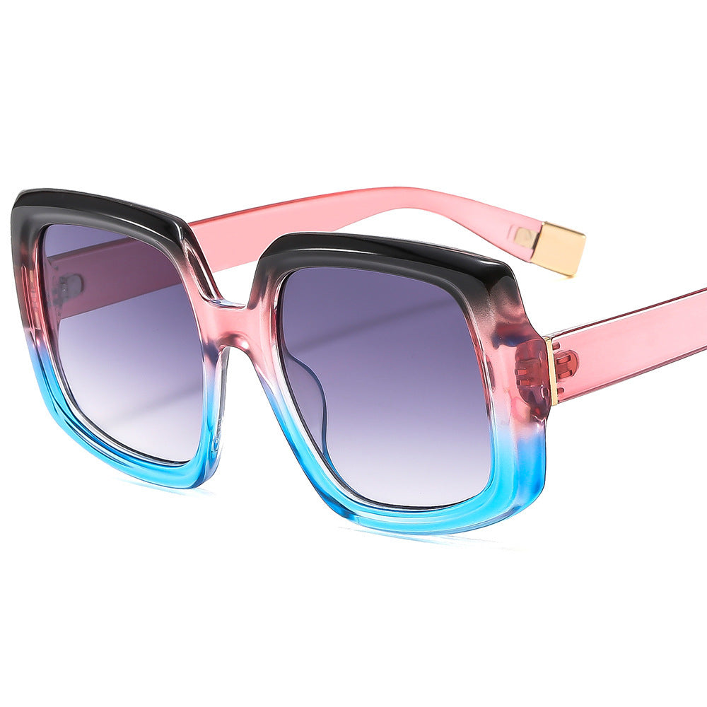 Damen modische Sonnenbrille mit auffälliger quadratischer Rahmenkonstruktion Brehn