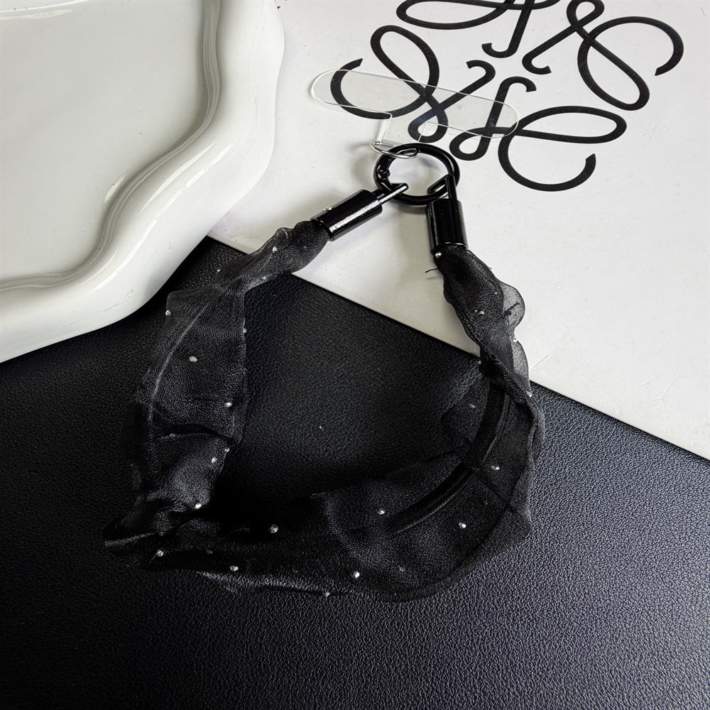 Dekorativer Chiffon Charm Schlüsselanhänger Brehn