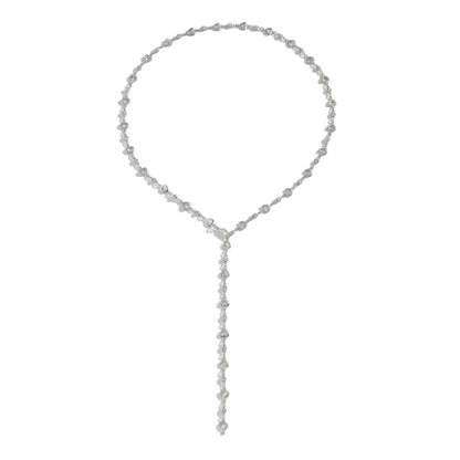 Herzförmiges Edelstein Choker Halskette Brehn