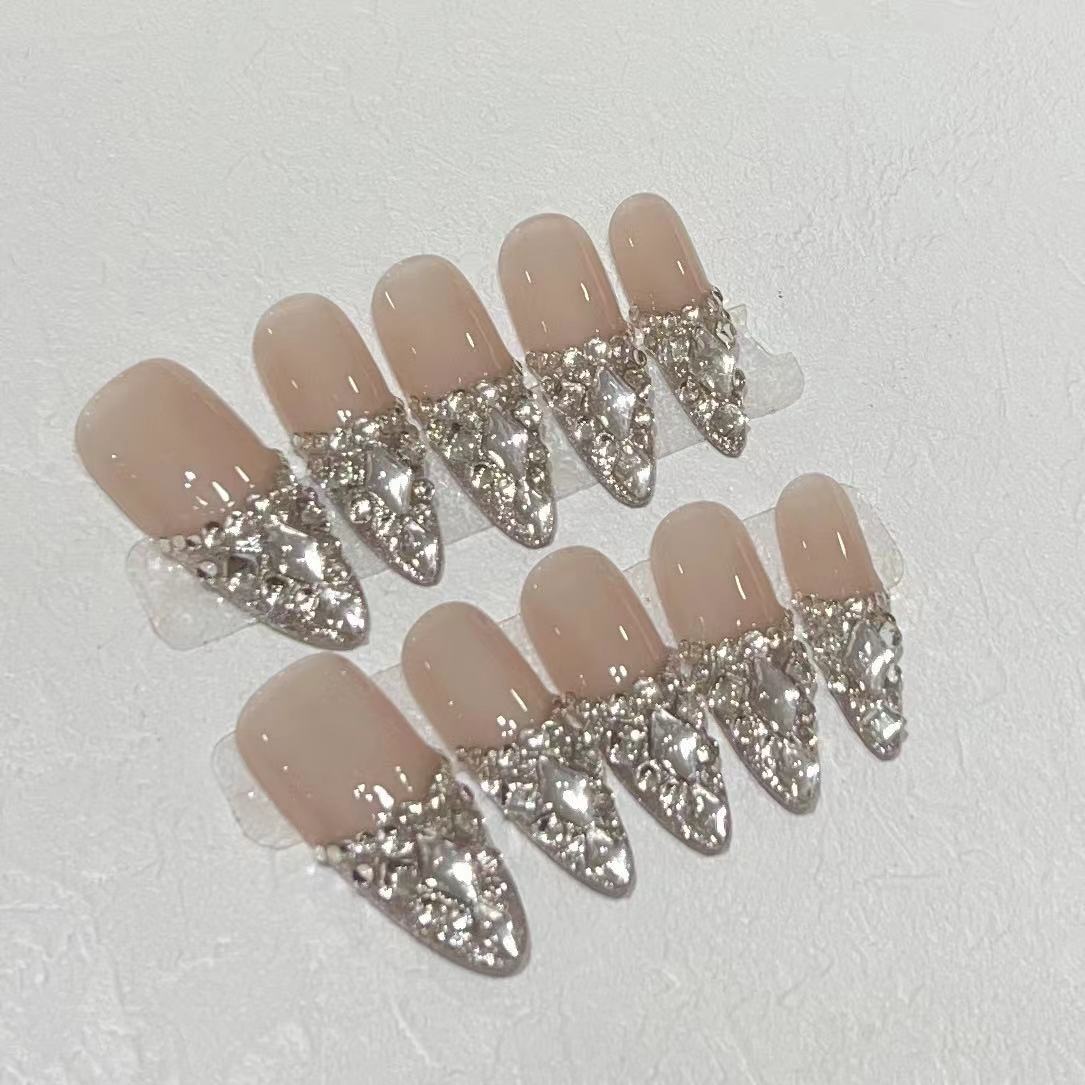 Rhinestone Stiletto Press-On Nail Set Brehn