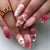 Künstlerische Blumen Press-On Nagelkollektion Brehn
