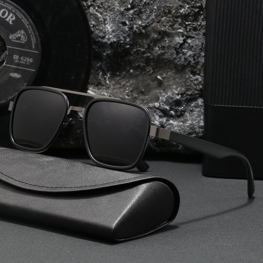 Damen modische Sonnenbrille mit quadratischem Rahmen und innovativen Gläsern Brehn