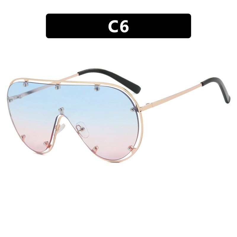 Damen modische oversized Sonnenbrille im stilvollen Retro-Design Brehn