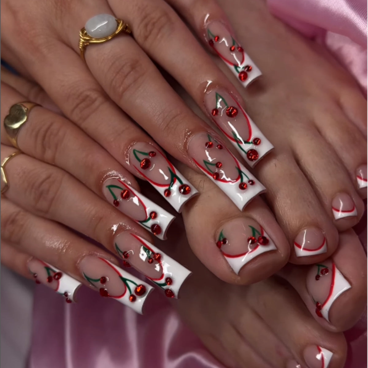 Kirschblüten-Nagelkunst Brehn