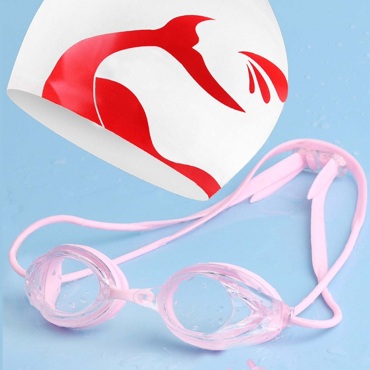 Schwimmbrille mit Verstellbarem Kopfband und Komfortnasenstück Brehn